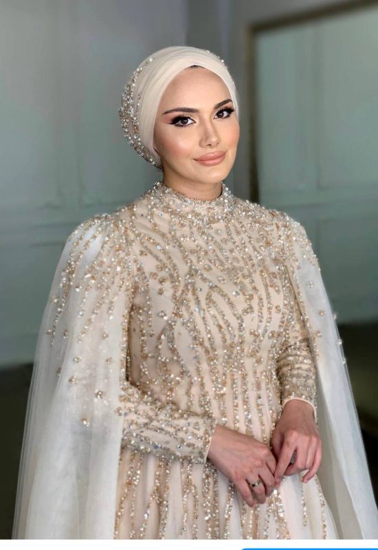 Tesettür Nişan Elbisesi KK0031 (38, 40 beden uyumlu)