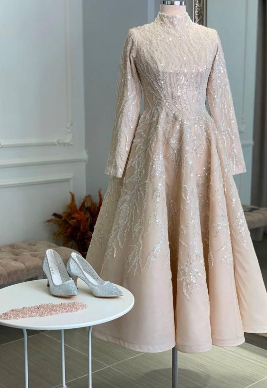 Tesettür Nişan Elbisesi KK0060 (38, 40 beden uyumlu)