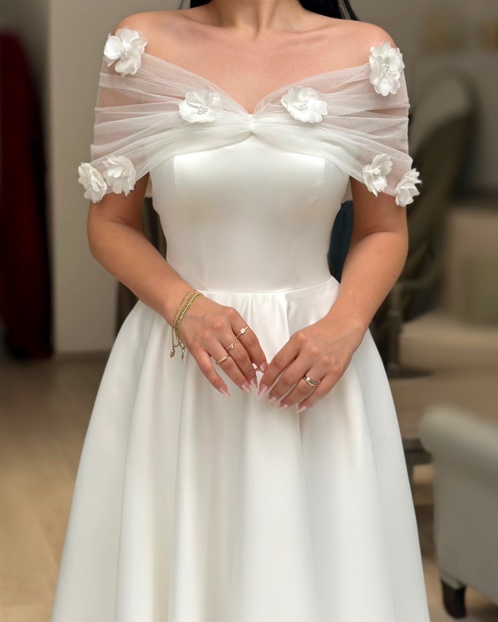 Lena Beyaz Elbise - Görsel 2